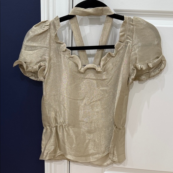 Thakoon Gold Ruffled Blouse - Picture 9 of 10